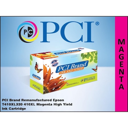 Pci Reman Epson 410XL T410XL320 High Yld Magenta Ink for Epson Expression XP530, XP630, XP640, XP830 T410XL320-PCI